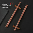Axyaa Red Sandalwood Chopsticks: Non-Slip, Wax-Free Chinese Tableware for Home Blessings