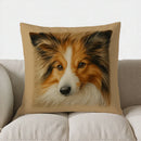Collie Dog Design Throw Pillow Cover by Axyaa - Sofa, Bedroom, Car Decor