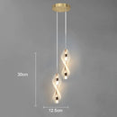 Axyaa Geometric Acrylic Pendant Light for Modern Home Decor and Lighting
