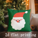 Axyaa Santa Claus Christmas Cushions for Sofa, Bedroom, Car - Rectangular Pillow Cover