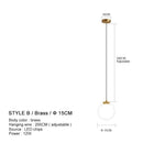 Axyaa Modern Nordic Chandelier for Bedroom and Restaurant