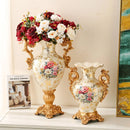 Axyaa European Retro Vase Resin Decoration for Home Foyer, Living Room, TV Cabinet