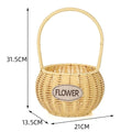 Axyaa Imitation Rattan Storage Baskets: Multi-Purpose Organizer for Home, Kitchen, and Picnic
