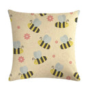 Nordic Cartoon Animal Print Linen Pillowcase for Axyaa Brand