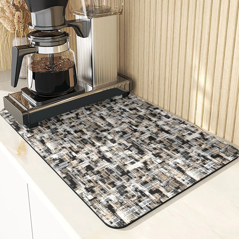 Axyaa Stripe Coasters: Stylish Non-Slip Table Mat & Absorbent Placemat