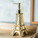 Axya Eiffel Tower Ceramic Lotion Soap Dispenser Hand Pump Bathroom Storage Set