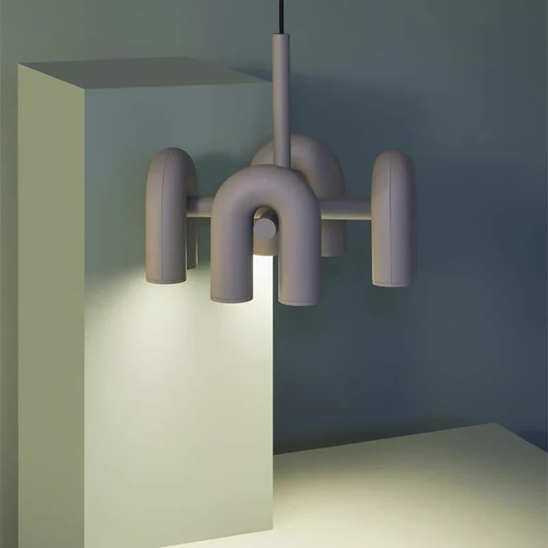 Axyaa Modern U-shaped Pendant Lamp for Living, Dining, Bedroom - Creative, Bauhaus-Inspired Design
