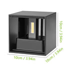 Axyaa 6W LED Wall Sconces: Modern Indoor/Outdoor Up Down Wall Mount Lights