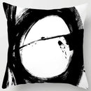 Axyaa Boho Style Ink Painting Pillow Sleeve for Home Decoration