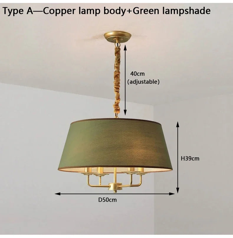Axyaa Retro Metal Chandelier LED Pendant Lights for Home Decor