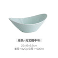 Axyaa Boat Ingot Ceramic Hot Pot Bowl for Restaurant and Hotel Cooking
