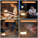 Axyaa Rechargeable Alarm Clock Night Light: Business & Children Sleeping Aid