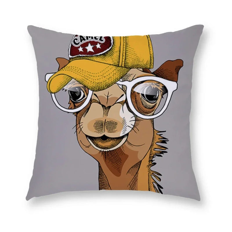 Axyaa Cartoon Dog Cushion Cover - Decorative Pillowcase for Home and Car - 45*45cm