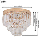 Axyaa Crystal K9 Ceiling Pendant Light Modern Chandelier for Kitchen Living Room