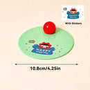 Axyaa Round Cup Lid: Cute Cartoon Tumbler Mug Cover