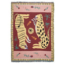 Axyaa Pink Leopard Outdoor Camping Mat Tapestry Throw Blanket