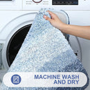 Axyaa Luxury U-Shape Bathroom Rug: Soft, Absorbent, Non-Slip Plush Shower Mat