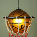 Axya Modern Basketball Pendant Lights LED Hanging Lamps for Kitchen, Living Room, Kids Room