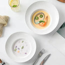 Axyaa Western Pasta Ceramic Plate: High Feeling Hotel Plate, French Creative Salad Plate