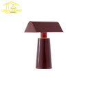 Axyaa Pyramid Wireless Charging Table Lamp with Touch Switch, Portable Desk Light
