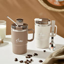 Axyaa Double Layer Stainless Steel Insulated Coffee Mug with Spoon & Strainer