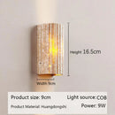 Axyaa Wabi Sabi Stone Wall Light: Elegant Home Bedside Decor Lamp for Living Room