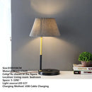 Axyaa Nordic Brass LED Table Lamp for Modern Living Spaces