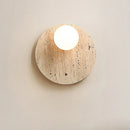 Axyaa Travertine Wall Lamp: Modern, Simple, Warm for Living Room, Bedroom, Study