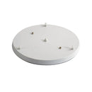 Axyaa 3-Head Black White Chandelier Ceiling Panel - Modern Minimalist Style