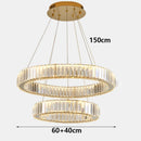 Axyaa Crystal Chandelier Pendant Light for Living and Dining Room Lighting
