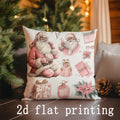 Axyaa Winter Scene Pattern Cushion Cover - Ideal for Sofa, Bedroom, Car