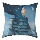 Axyaa European Style Cotton Linen Cushion Cover 45x45cm