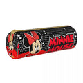 Axyaa Mickey Minnie Leather Pencil Case: Big Capacity School Supplies Pen Box