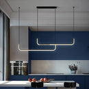 Axyaa LED Chandelier Black Gold Dimmable Kitchen Dining Room Lighting Luminaires