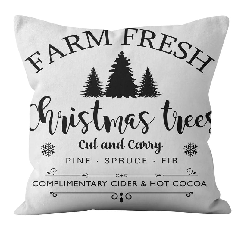 Axyaa Christmas Plaid Pillowcase for Home Sofa Decoration