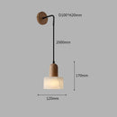 Axyaa Marble Pendant Light: Nordic Minimalist LED Wall Lamps