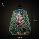 Axyaa Fireworks Glass Pendant Lights for Modern Living Room Decor