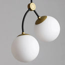 Axyaa Glass Ball Branch Chandelier: Minimalist Modern Light for Dining, Living, Bedroom