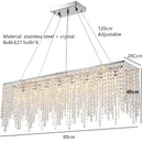 Axyaa Crystal LED Chandelier: Nordic Modern Luxury Lighting