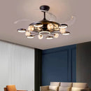Axyaa Kids Bedroom Ceiling Fan with Remote Control and LED Light