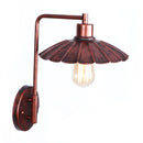 Axyaa Rust Color Retro Loft Wall Lamp Industrial Iron Style for Bedroom & Hotel