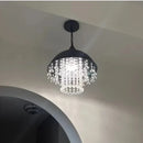 Axyaa Retro Industrial Crystal Pendant Light for Bar, Coffee, Restaurant, Loft, Bedroom.
