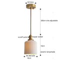 Axyaa Japanese Style Ceramic LED Pendant Lights | Nordic Modern Hanging Light