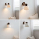 White Ceramic Axyaa LED Wall Lamp for Home Decoration & Stair Light Fixture