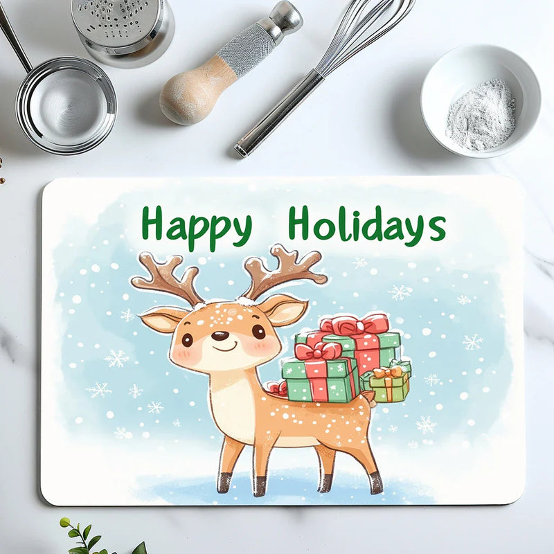 Axyaa Absorbent Rubber Backed Dish Drying Mat