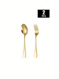Axyaa Stainless Steel Fork and Spoon Set - Ideal for Home, Restaurant, Wedding, Party
