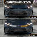 Axyaa LED Daytime Running Lights Camry 2024-2025 Engine Hood Vent Cover DRL Turn Signal
