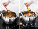 Axya Stainless Steel Hotpot Soup Pot for Induction Cooker and Gas Stove