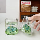 Axyaa Vintage Clear Glass Drink Cup Set - 250ml Capacity