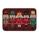 Axyaa Christmas Nutcracker Welcome Mat: Festive Home Decor Anti-Slip Carpet